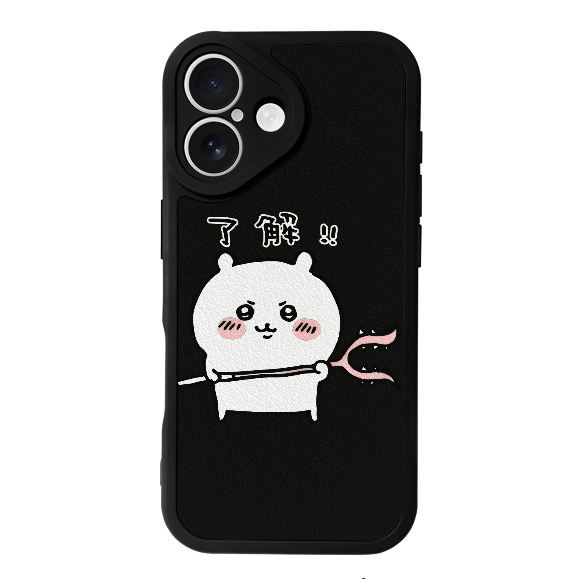 （画像用） ちいかわ ちいかわ Chii-kawa chiikawa 【iPhone 16シリーズ対応】シリコンスマホケース（レザー調） 材質：シリコン